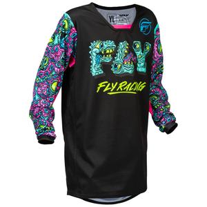 Dětský motokrosový dres FLY Racing KINETIC MUTANT černo-multicolor