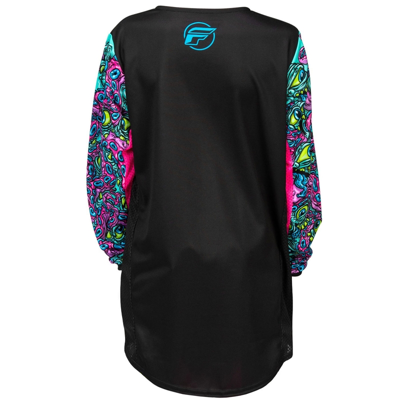 FLY Racing KINETIC MUTANT gyerek motokrossz mez fekete-multicolor