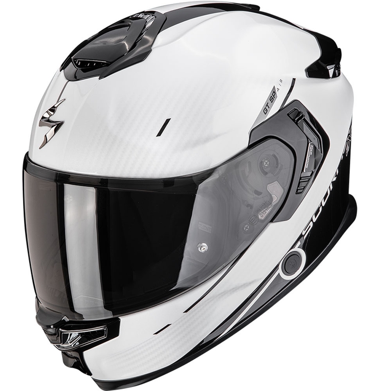 Scorpion EXO-GT SP Air Asphalt zárt motoros bukósisak gyöngyházfehér-fekete