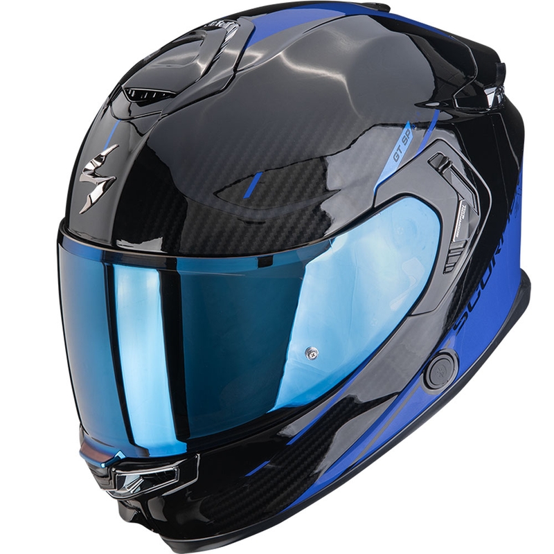 Scorpion EXO-GT SP Air Asphalt zárt motoros bukósisak fekete-kék