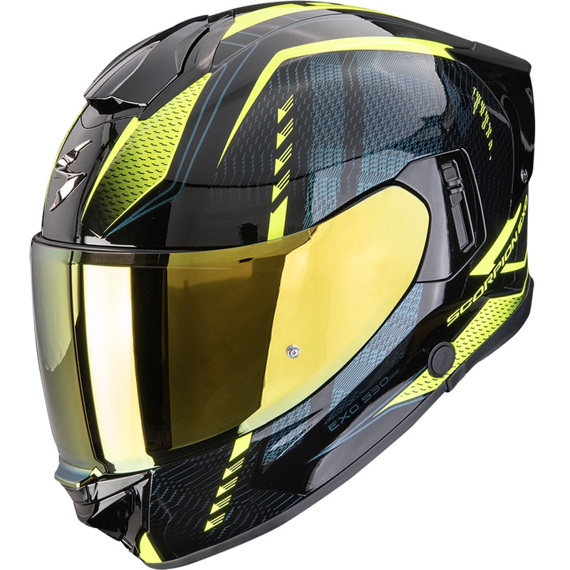 Scorpion EXO-530 Air Theras zárt motoros bukósisak fekete-fluo sárga