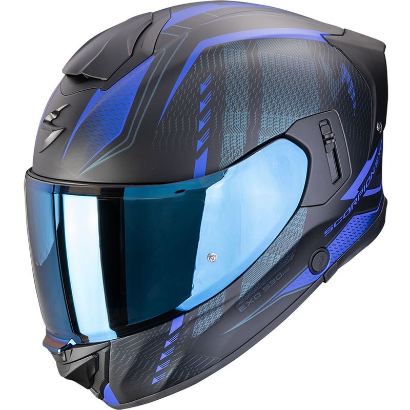 Scorpion EXO-530 Air Theras zárt motoros bukósisak matt fekete-kék