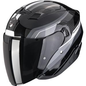 Otevřená helma na motorku Scorpion EXO-230 Hipe černo-stříbrná