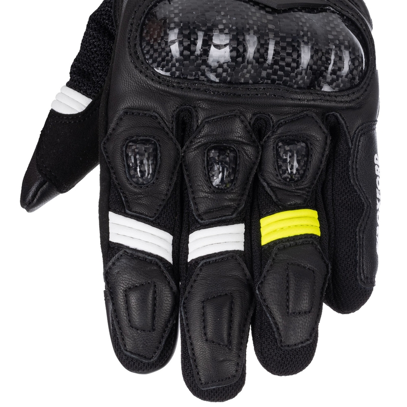 Oxford RP-4S 3.0 motoros kesztyű fekete-fehér-sárga