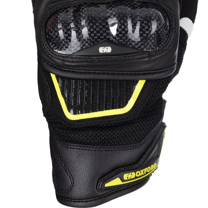 Oxford RP-4S 3.0 motoros kesztyű fekete-fehér-sárga