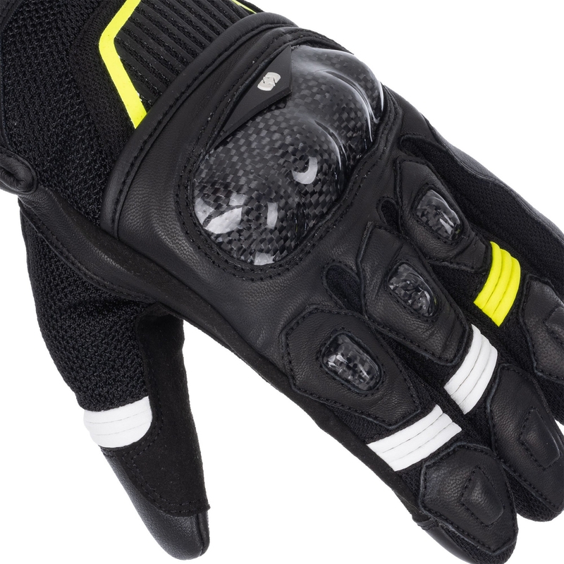 Oxford RP-4S 3.0 motoros kesztyű fekete-fehér-sárga