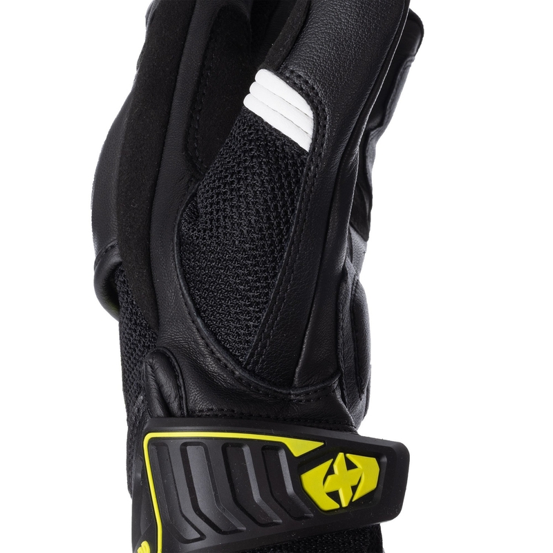 Oxford RP-4S 3.0 motoros kesztyű fekete-fehér-sárga