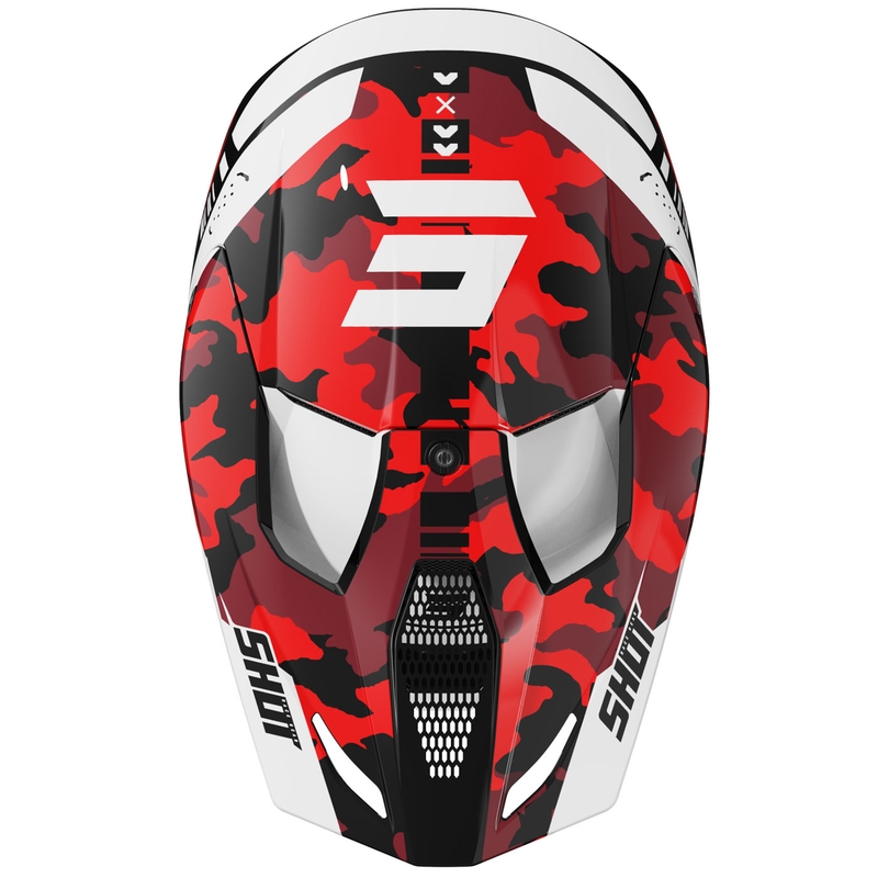 Shot Furious Flash motokrossz bukósisak fényes piros