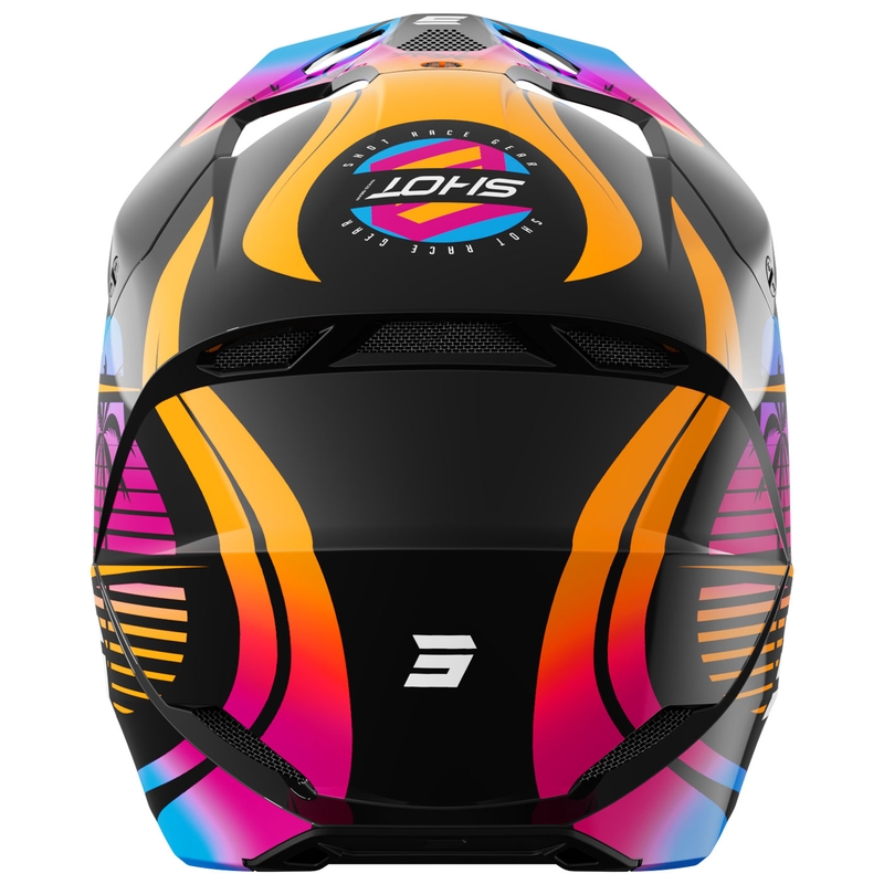 Shot Furious Miami motokrossz bukósisak fényes narancssárga