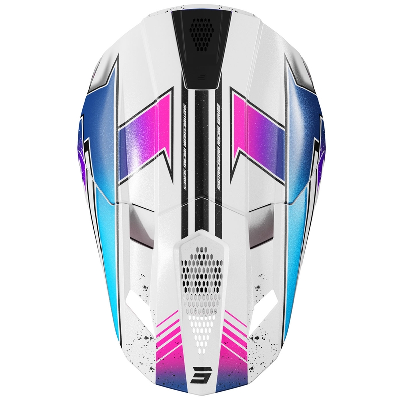 Shot Lite Racing motokrossz bukósisak gyöngyházfehér-rózsaszín