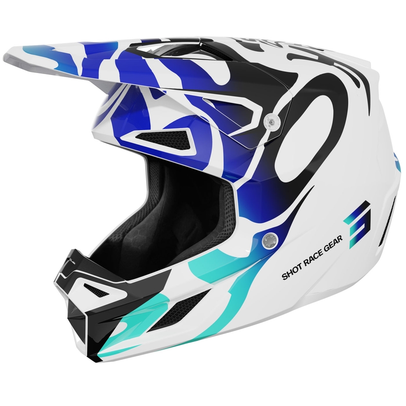 Shot Speed Ghost motokrossz bukósisak fényes kék