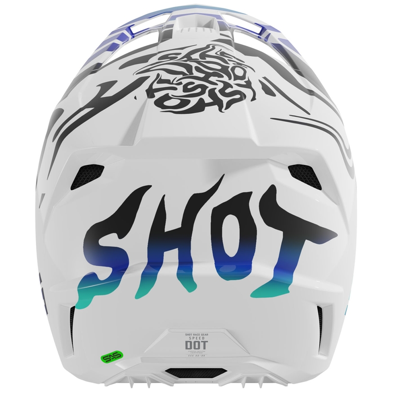 Shot Speed Ghost motokrossz bukósisak fényes kék