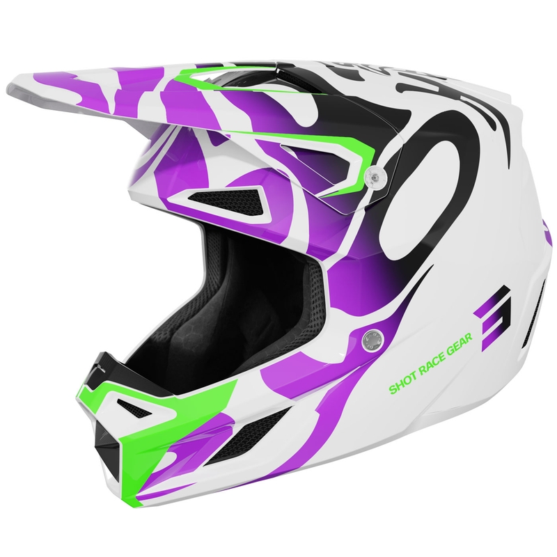 Shot Speed Ghost motokrossz bukósisak fényes lila