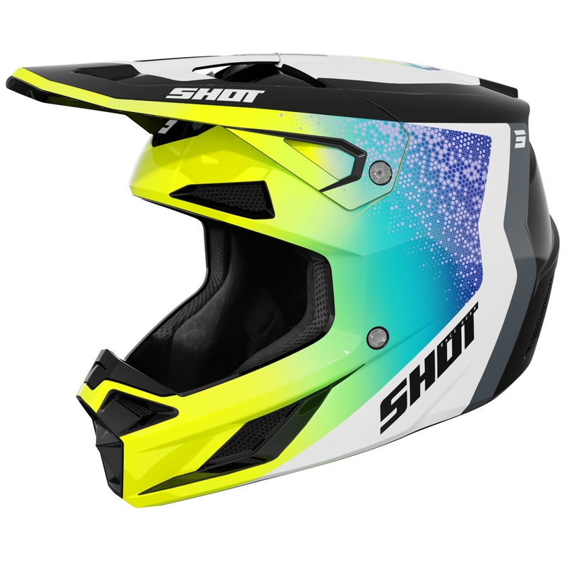 Shot Speed Hybrid motokrossz bukósisak fényes fluo sárga
