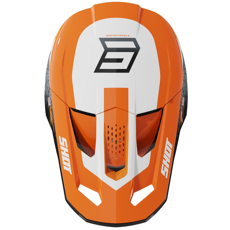 Shot Speed Hybrid motokrossz bukósisak fényes narancssárga