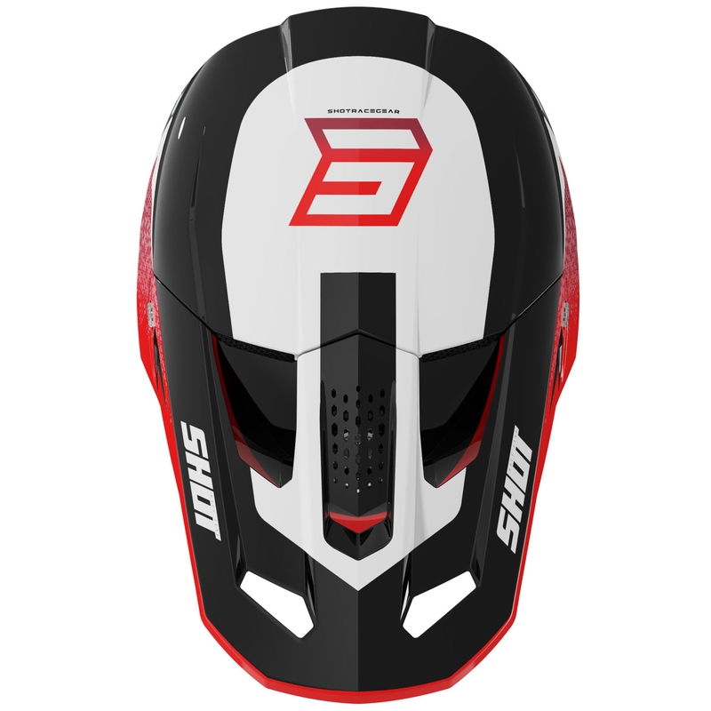 Shot Speed Hybrid motokrossz bukósisak fényes piros
