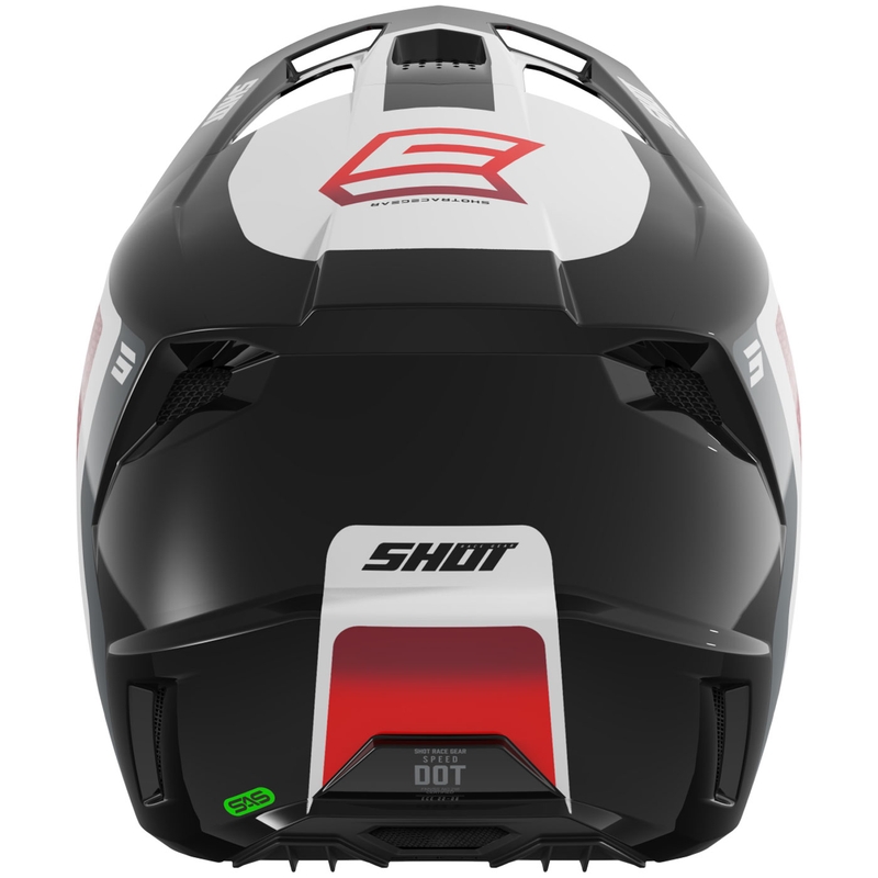 Shot Speed Hybrid motokrossz bukósisak fényes piros