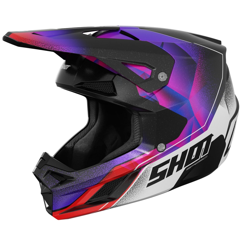 Shot Speed Olymp motokrossz bukósisak gyöngyházlila