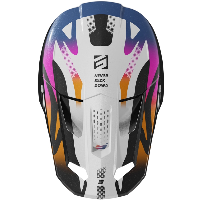 Shot Speed Wave motokrossz bukósisak gyöngyházfekete-fehér
