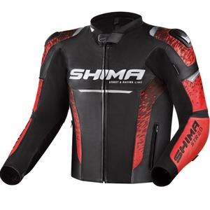 Shima STR 2.0 motoros kabát fekete-piros