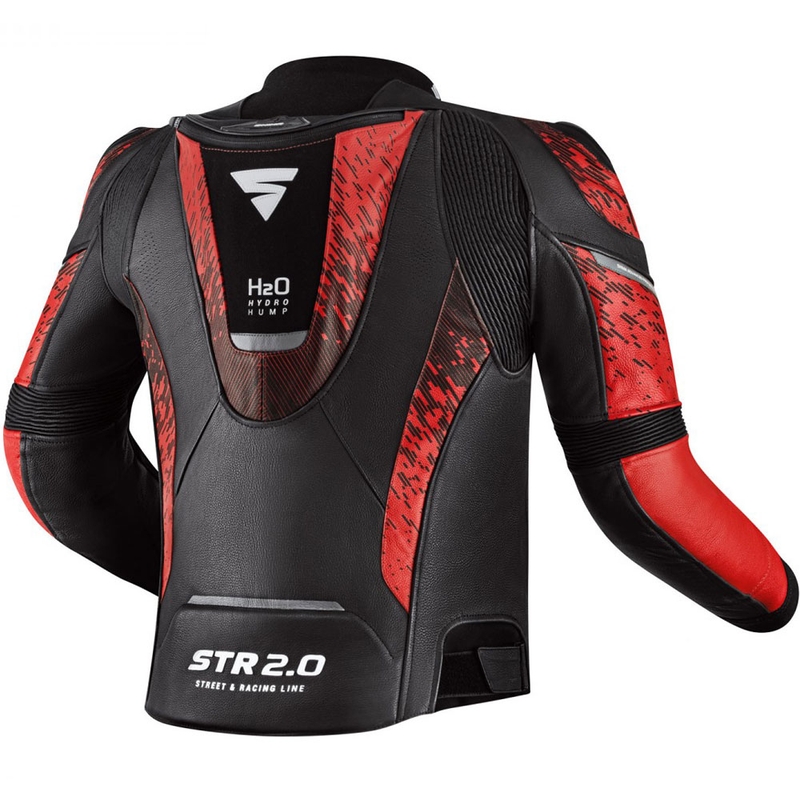 Shima STR 2.0 motoros kabát fekete-piros