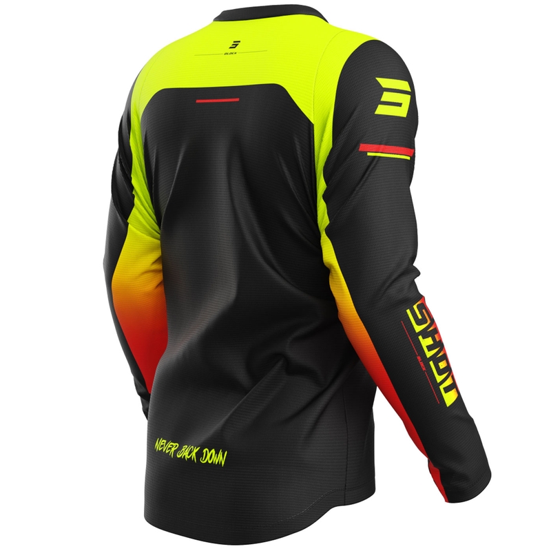 Shot Devo Block motokrossz mez fluo sárga