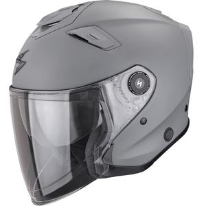 Otevřená helma na motorku Scorpion EXO-GT Jet Solid matná cementově šedá