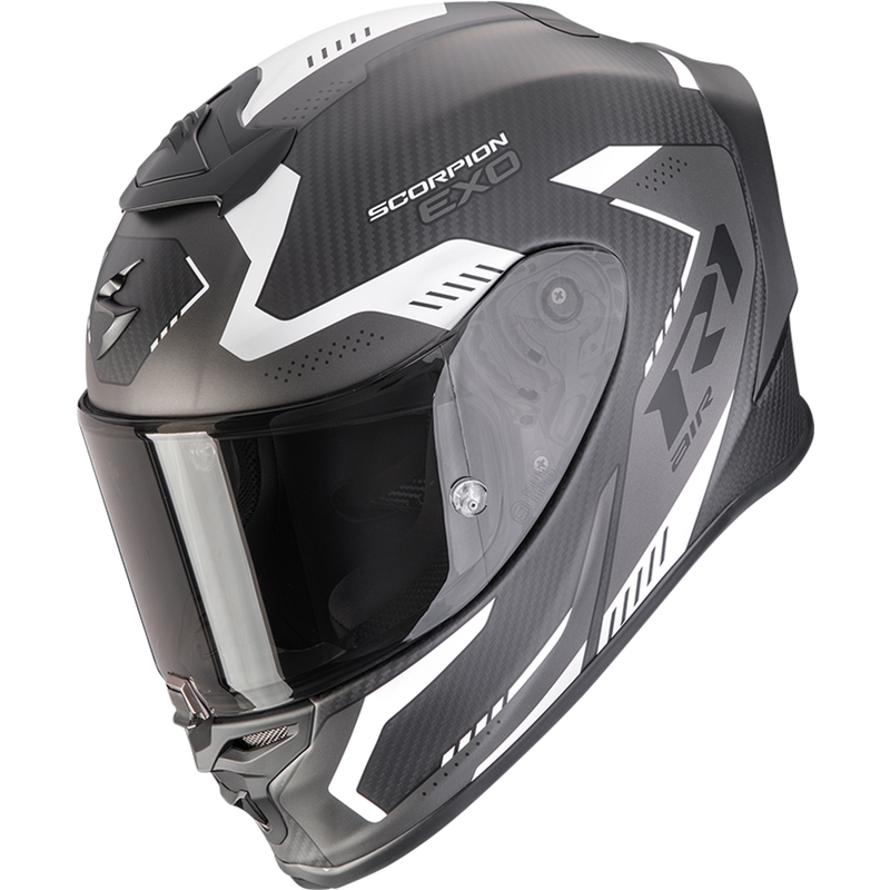 Scorpion EXO-R1 EVO II Carbon Air Propel zárt motoros bukósisak matt fekete ezüst