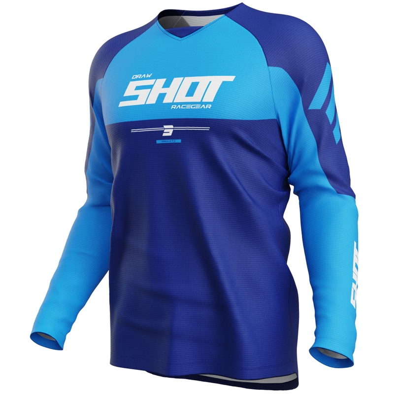 Shot Draw Private motokrossz mez kék