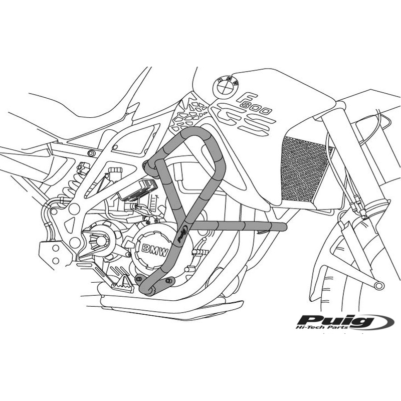 Engine guards PUIG fekete