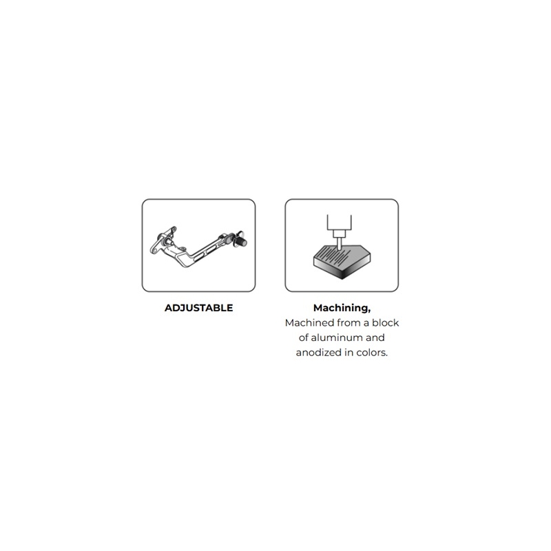 Brake foot pedal PUIG ezüst Állítható