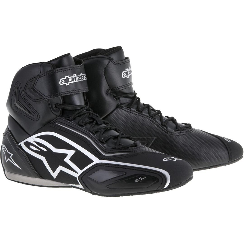 Alpinestars Faster 2 motorkerékpár csizma fekete és ezüst