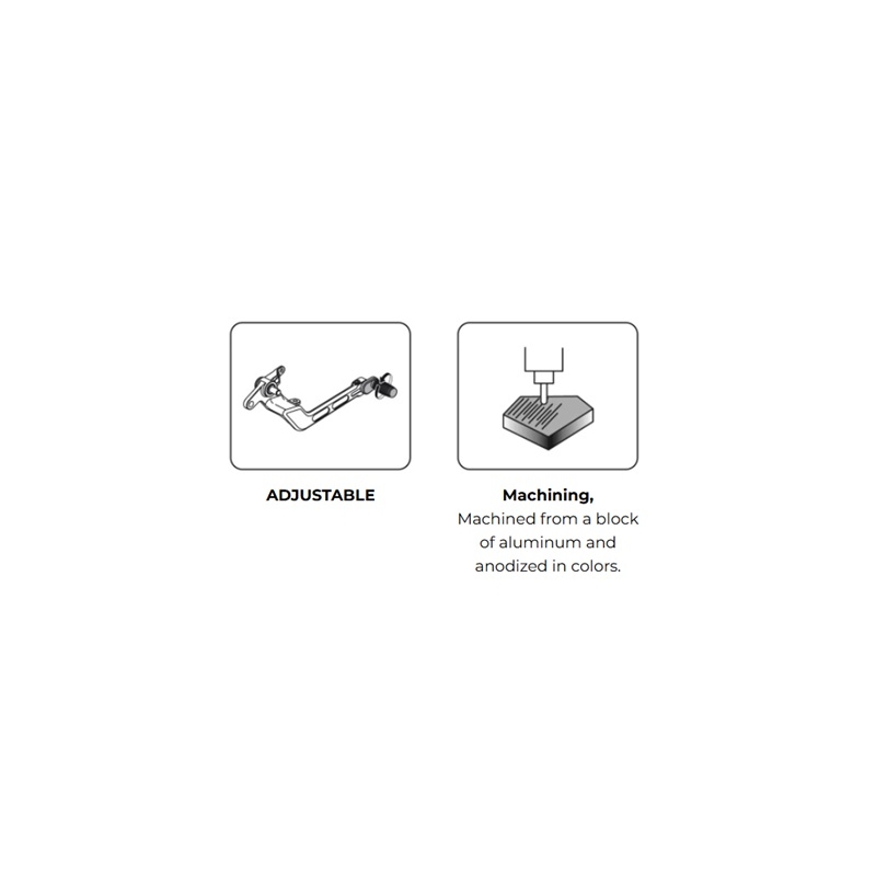 Brake foot pedal PUIG kék Állítható