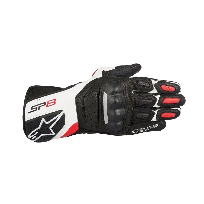 Kesztyűk Alpinestars SP-8 fekete-fehér-piros