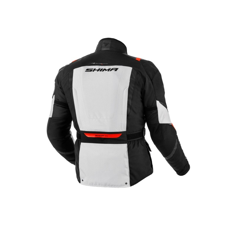 Shima Hero motoros kabát fekete-szürke-piros
