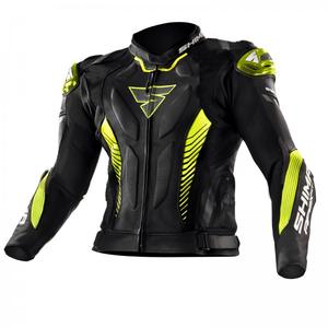 Shima Apex fekete fluo motoros kabát sárga