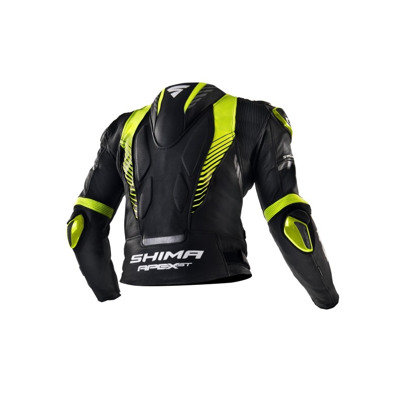 Shima Apex fekete fluo motoros kabát sárga