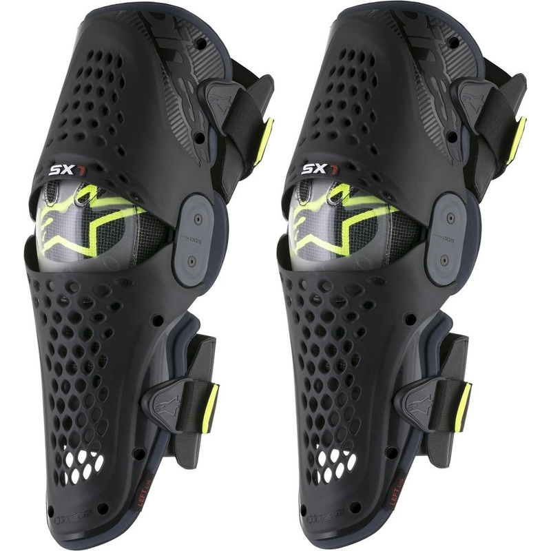 Térdvédők Alpinestars SX-1 antracit-fluo sárga