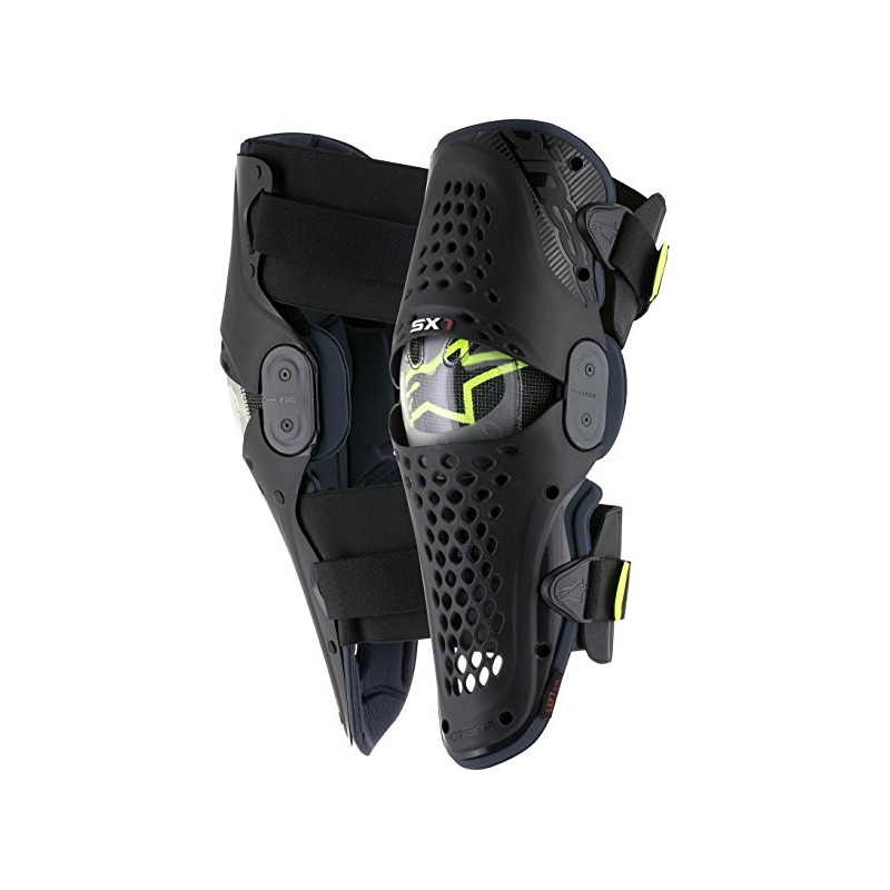 Térdvédők Alpinestars SX-1 antracit-fluo sárga