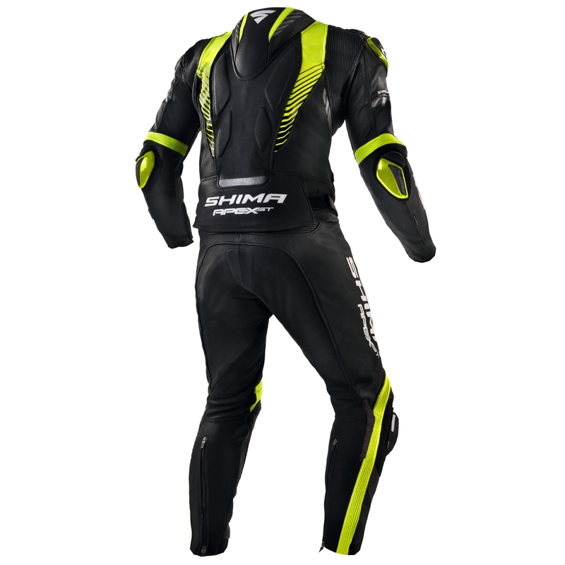 Kombinéza na motorku Shima Apex černo-fluo žlutá