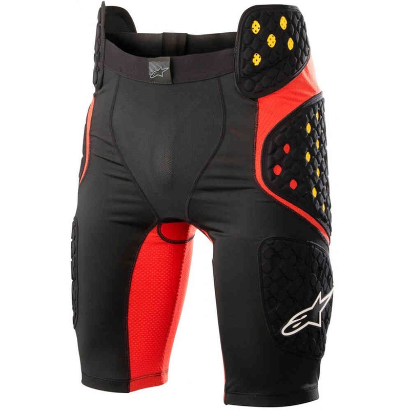 Rövidnadrág a nadrág alatt Alpinestars Sequence Pro fekete-piros-fluo sárga