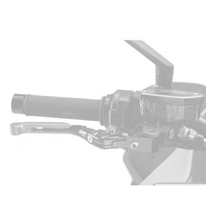 Clutch lever without adapter PUIG 4.0 424NNR extendable folding fekete/piros
