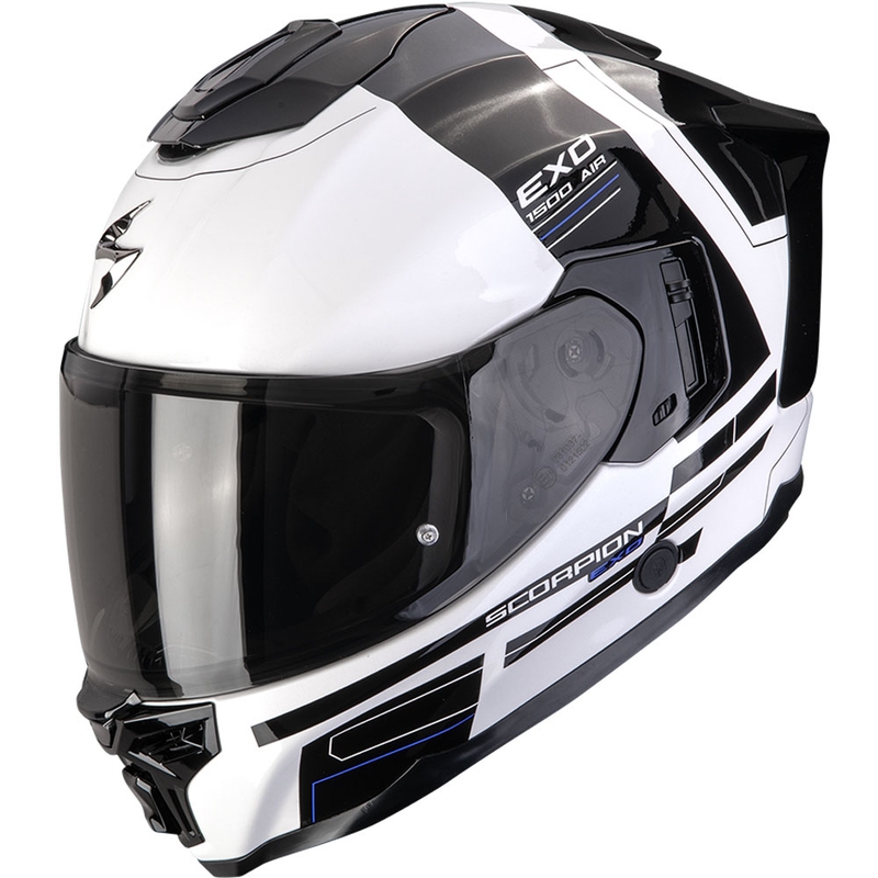 Scorpion EXO-1500 Air Dual zárt motoros bukósisak fehér-fekete-kék