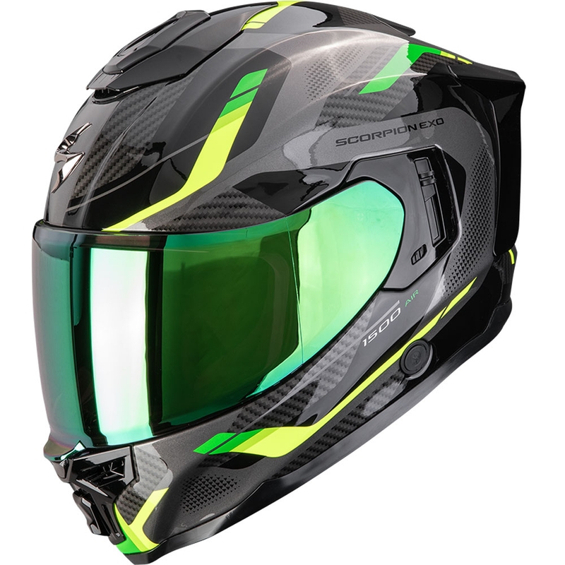 Scorpion EXO-1500 Air Sleek zárt motoros bukósisak fekete-zöld