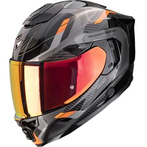 Integrální helma na motorku Scorpion EXO-1500 Air Sleek černo-oranžová