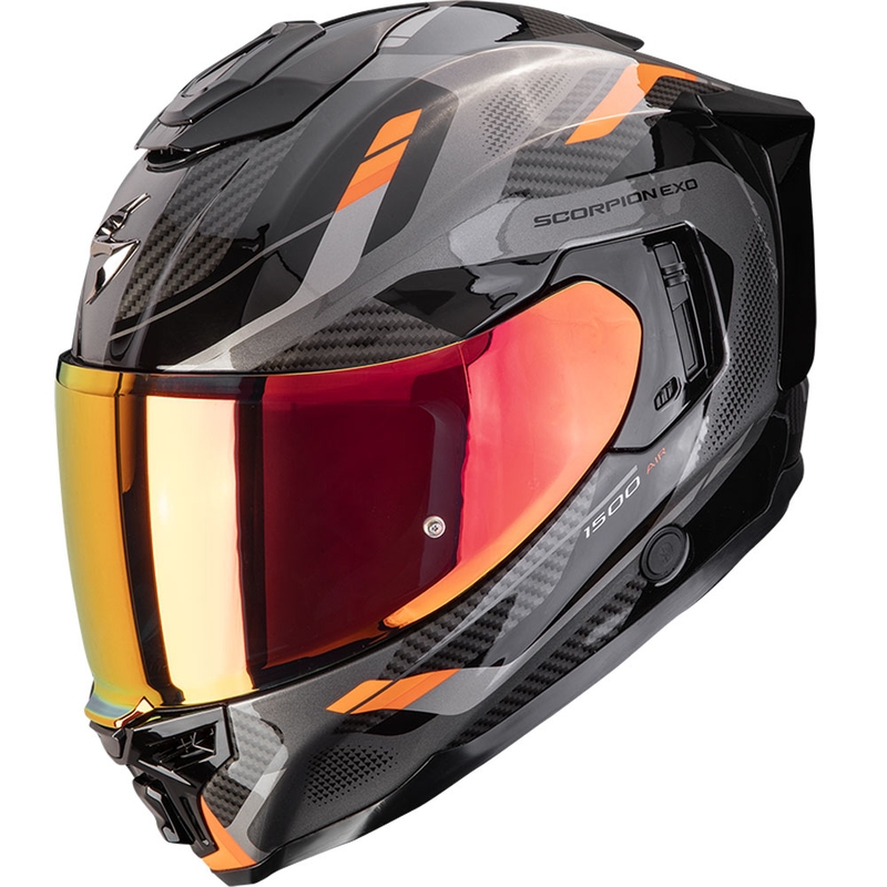 Scorpion EXO-1500 Air Sleek zárt motoros bukósisak fekete-narancssárga