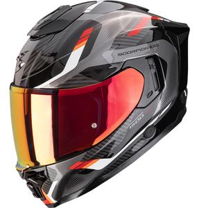 Integrální helma na motorku Scorpion EXO-1500 Air Sleek černo-červená