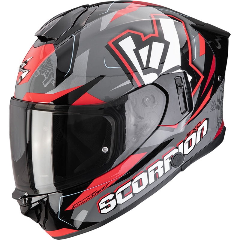 Scorpion EXO-530 Air Rok zárt motoros bukósisak szürke-fekete-piros