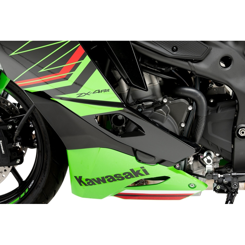 Engine covers PUIG Track for Championship fekete included 2 oil plugs
