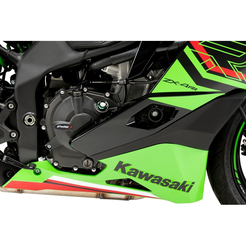Engine covers PUIG Track for Championship fekete included 2 oil plugs